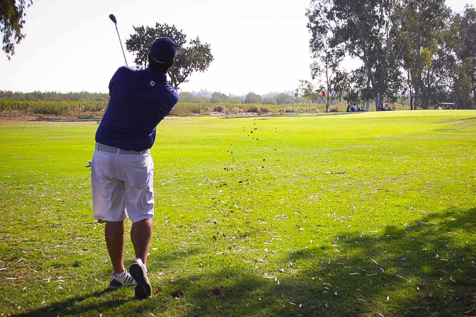 Man Golfing at Tulare Golf Course
